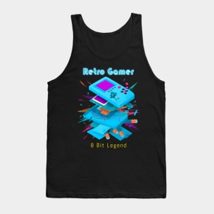 Retro Gamer Logo 11 Tank Top